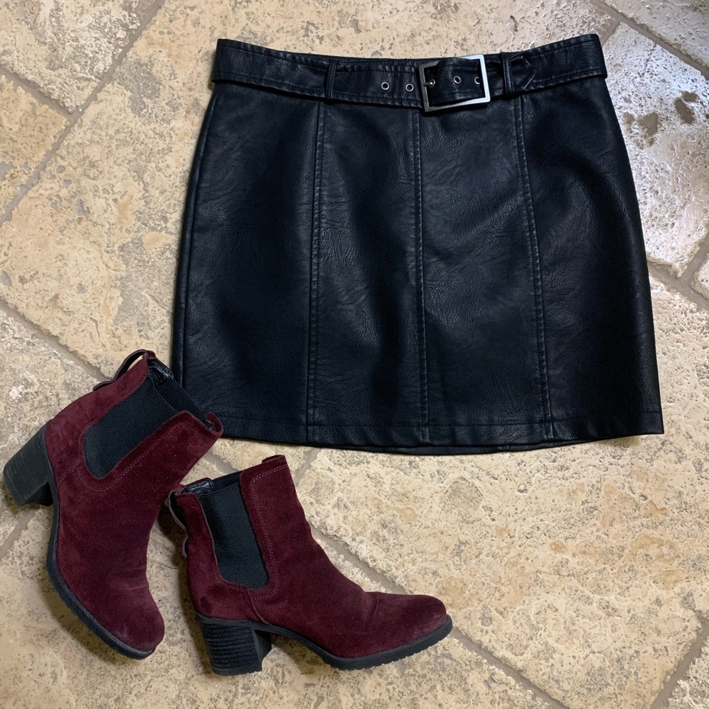 NWT JACK by BB Dakota Vegan Faux Leather Skirt - Picture 2 of 7